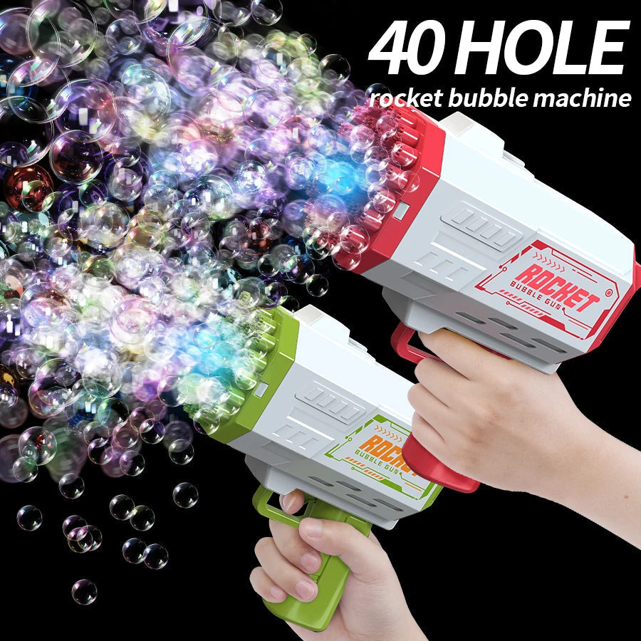 40 hole handheld children's bubble machine electric