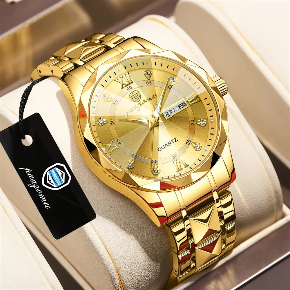 POEDAGAR Top Brand Luxury Man Wristwatch Waterproof