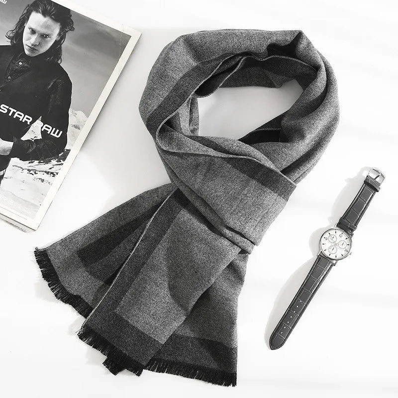 Fashion 180*35cm Scarves Man Autumn Winter