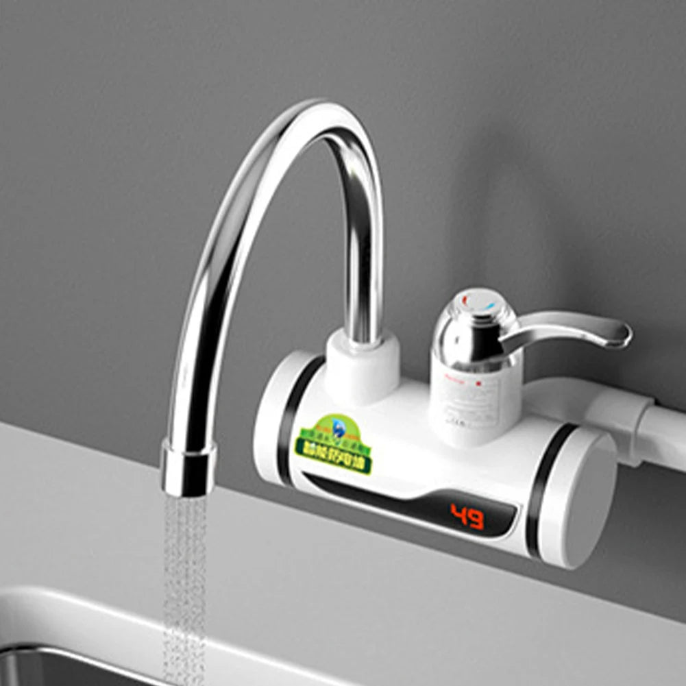 Instant Water Heater Electric Hot Water Heating Kitchen Display Tap Faucet Temperature