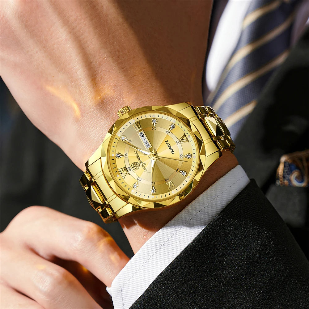 POEDAGAR Top Brand Luxury Man Wristwatch Waterproof