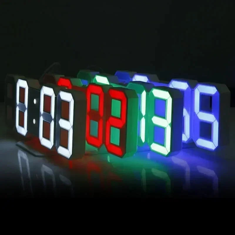 Digital Wall Clock Desk Watches Electronic Alarm Modern Home Decoration for Bedroom