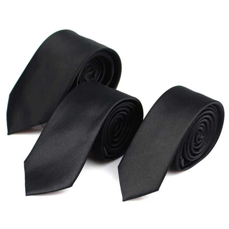 New Classic Black Ties for Men