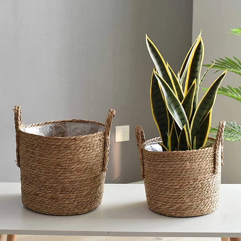 Scandinavian Hand-woven Flower Basket