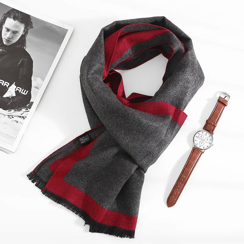 Fashion 180*35cm Scarves Man Autumn Winter