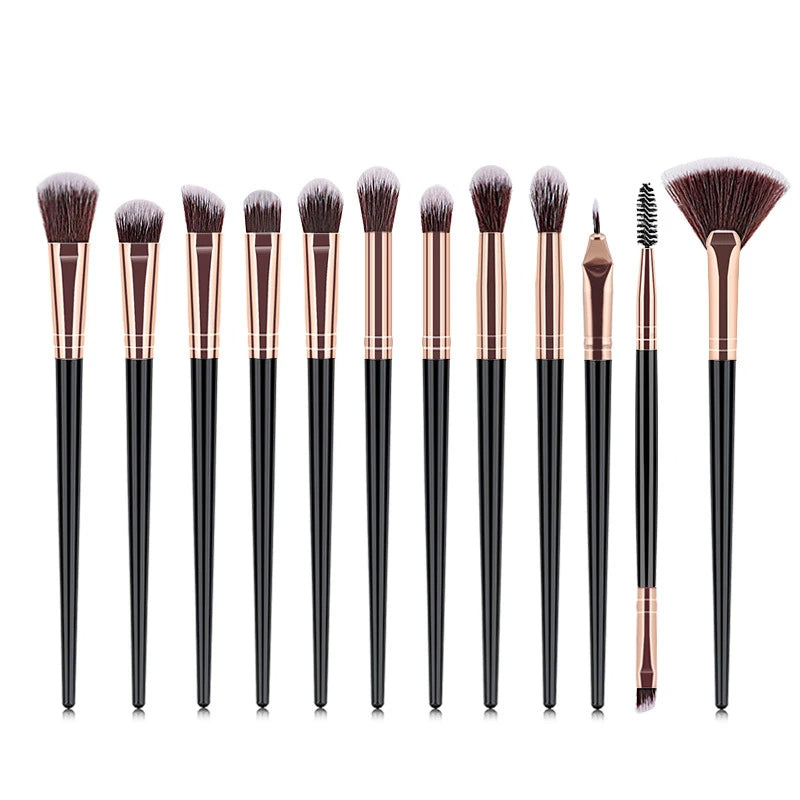 5/10/12PCS Mini Makeup Brushes Pro Brush Set Powder EyeShadow Blending Eyeliner Eyelash Eyebrow Make up Beauty Cosmestic Brushes