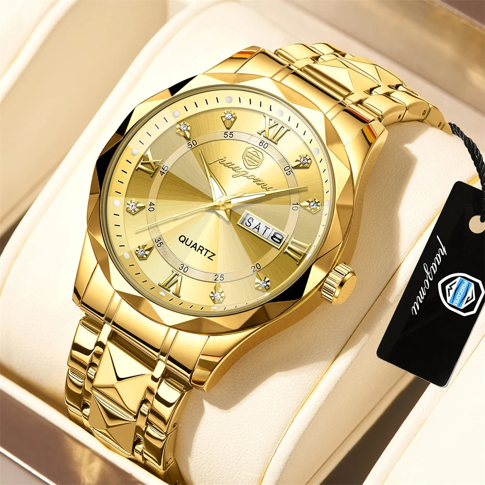 POEDAGAR Top Brand Luxury Man Wristwatch Waterproof