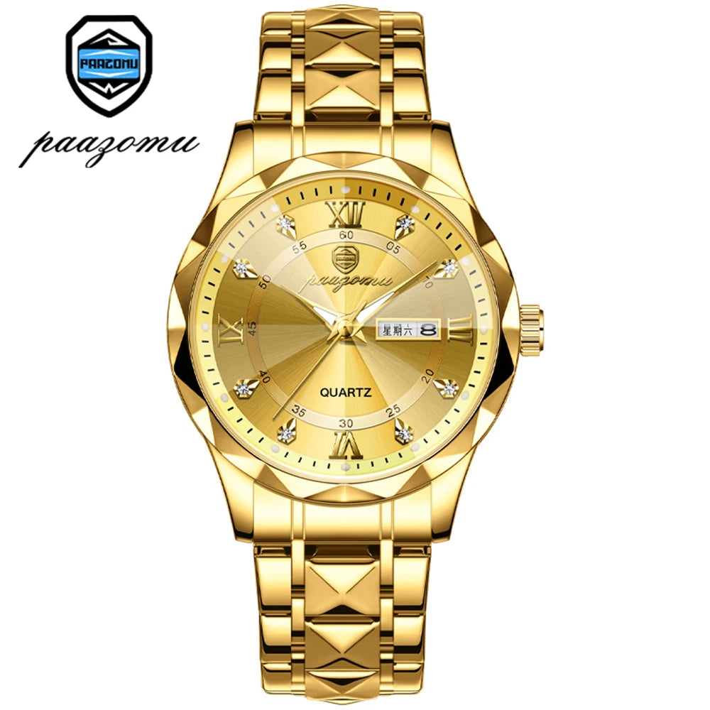 POEDAGAR Top Brand Luxury Man Wristwatch Waterproof